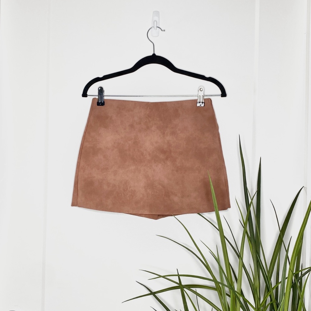 Zara Tan Mini Skirt